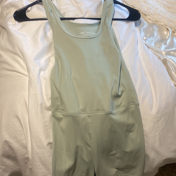 Set active sea foam green onesie - Picture 3 of 3